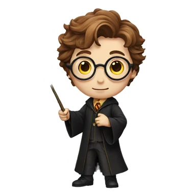 Harry Potter with a magic wand sticker