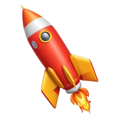 rocket shaped flying balloons sticker