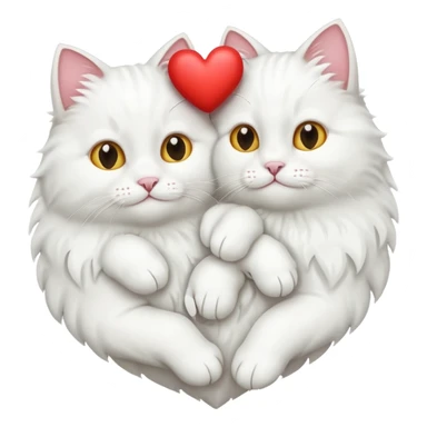 coeur et chats sticker
