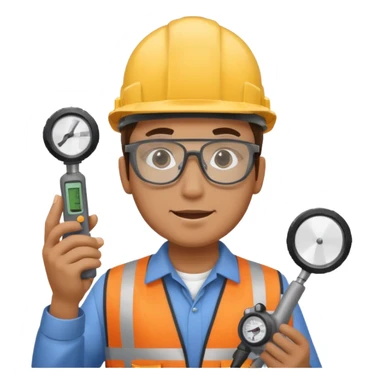 opérateur contrôle non destructif homme sticker