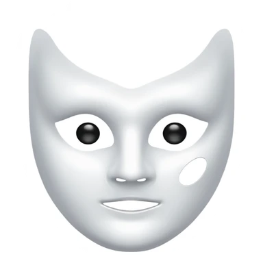 a sheet of white mask pack for face skincare beauty, transpalent holes on eyes and mouth, without real eyes and mouth sticker