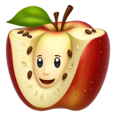 Create an Apple core sticker
