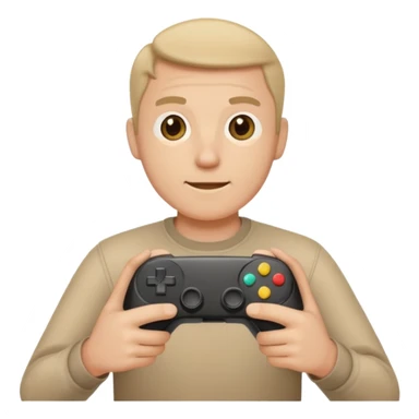 Homme qui joue à la console sticker