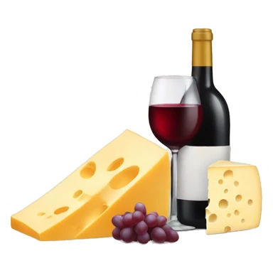Wine and cheese  sticker