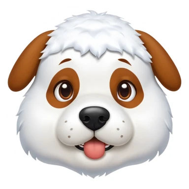 Un bonhomme de neige sur un chien  sticker
