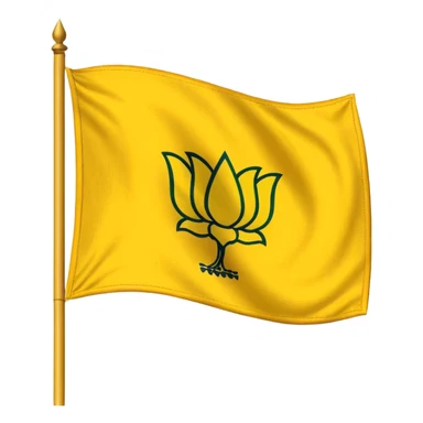 Create a yellow flag emoji  likely with TDP potilical  flag in india andhrapradesh sticker