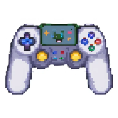 gaming emoji holding a gamepad sticker