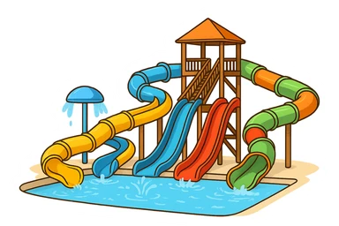 Water park sticker
