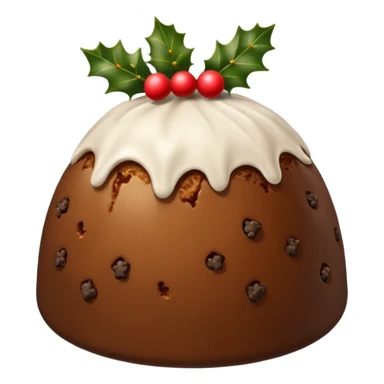 Christmas pudding sticker