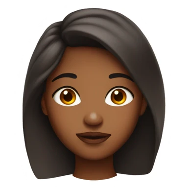 Pretty brown girl with acne sticker