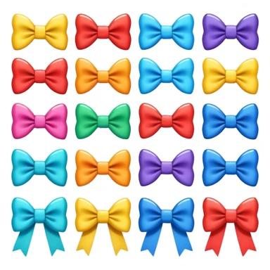 Emoji de moños sticker