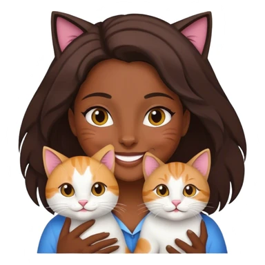 Aria na Gran de con un gato riendose sticker