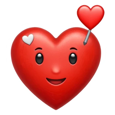 Emoji con el corazón flechado sticker