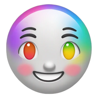 smiling face with rainbow heart-eyes sticker