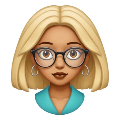 doja cat wear glasses sticker