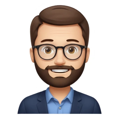 Круглое лицо с короткими коричневыми волосами, прямоугольными очками и широкой белозубой улыбкой. Мягкие щёки, округлый подбородок, глаза чуть прищурены от улыбки. Иногда носит бороду. Связан с трейдингом на бирже, у него есть хеджфонд Никиты Александровича. sticker