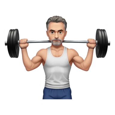 Jordan Peterson lifting weights  sticker