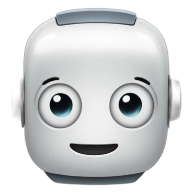 cute robot face sticker