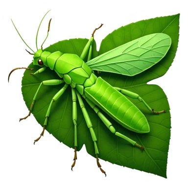 Leaf Insect colored sticker
