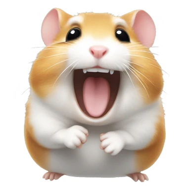 Hamster laughing out loud  sticker
