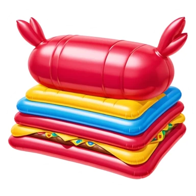  paris SPAM meat jeff koons style inflatable sculpture art painting  sticker