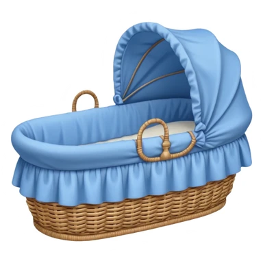 blue baby bassinet sticker