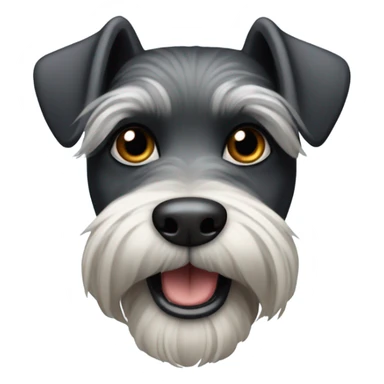 toothless miniature schnauzer  sticker