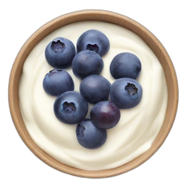 yoghurt bowl with grapes and blueberries sticker