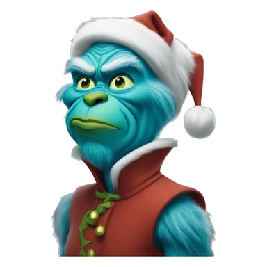 Grinch but it’s blue sticker