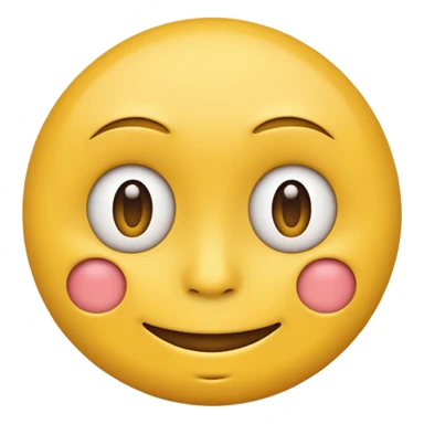 awkward forced Half smile smirk yellow circle face emoji sticker