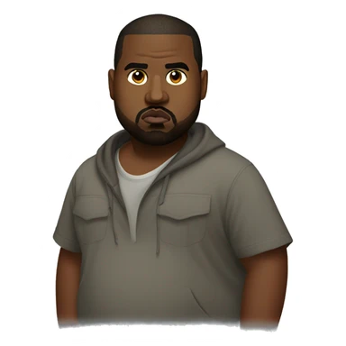 fat kanye west sticker