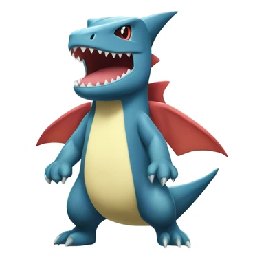 Sharpedo-Charmeleon-Gible-Larvitar-Fakémon Full Body sticker