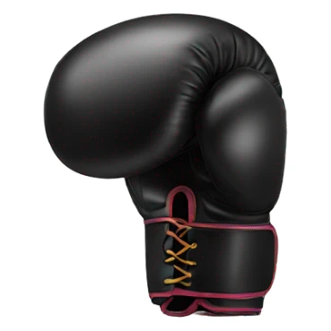 black boxing glove sticker