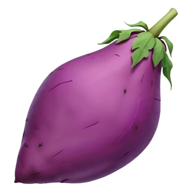 pointy purple sweet potato no green part sticker