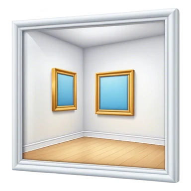 blank 3d room sticker