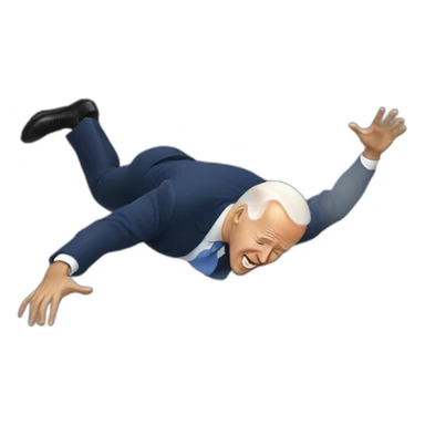 Joe biden falling sticker
