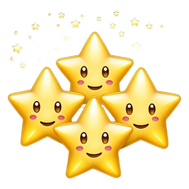 troispetites etoiles lumineuses sticker