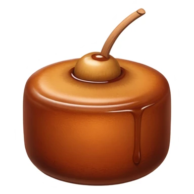 Create a brown cylindrical gulab jamun sticker