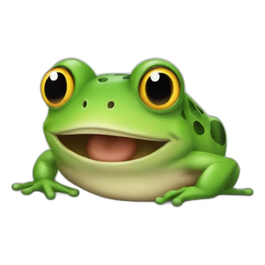 the word Wednesday and a frog above it sticker
