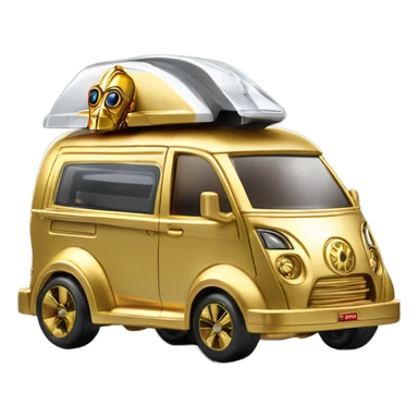 Hot Wheels 2014 Star Wars C-3PO Van Character Cars sporty car  sticker