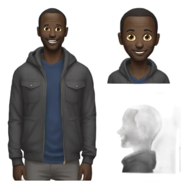 Omar Sy qui dit : pourquoi faire? sticker