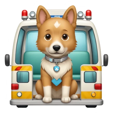 Medical Dog in ambulance sticker