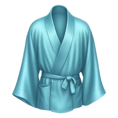 Light Blue silk robe sticker