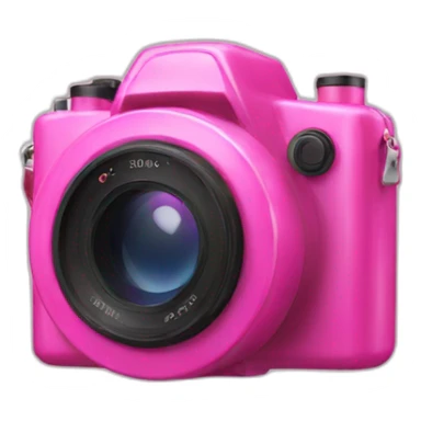 photo camera pink sticker