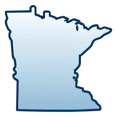 Outline of the state of Minnesota sticker