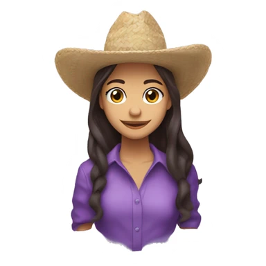 Olivia rodrigo,pelo aaron vestido morado halas de hada transparente y sombrero de vaquera noada sticker