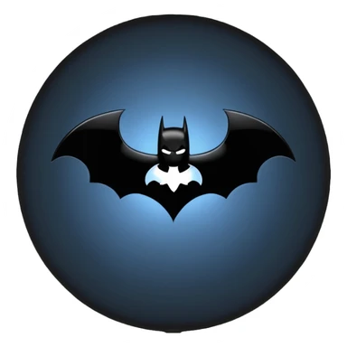 Batman logo emoji sticker