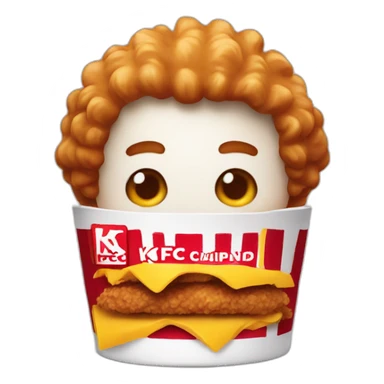 ronald-macdonald-eating-kfc sticker
