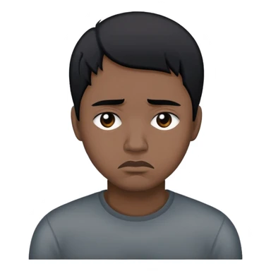 I’m sad because I miss my bro and I’m black with black hair sticker