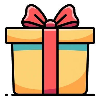 birthday present box sticker